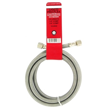 Larsen Supply Co .25in. Compression x .25in. Compression x 5ft. Ice Maker Connector 10-09 LA309005